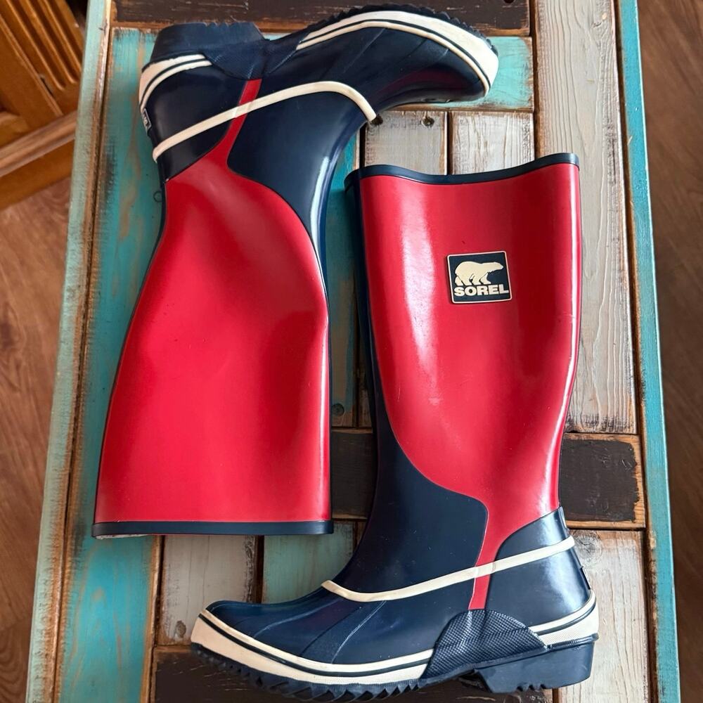 Sorel Sorellington rubber rain boots sz 7 waterproof puddle jumpers NL 1523 698 - Picture 12 of 15